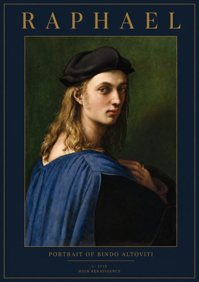 Raphael Portrait of Bindo Altoviti No2 - Plakat