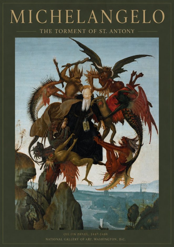 Michelangelo The Torment of St. Antony No4 - Plakat