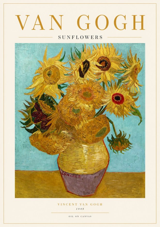 Van Gogh Sunflowers I No1 - Plakat