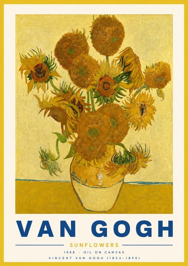 Van Gogh Sunflowers II No3 - Plakat
