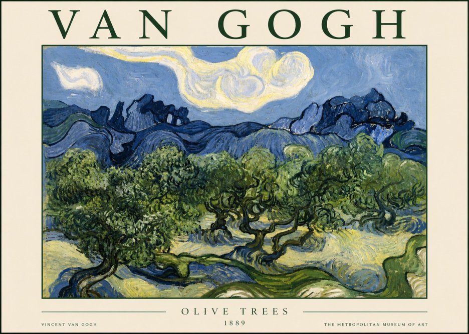 Van Gogh Olive Trees No3 - Plakat