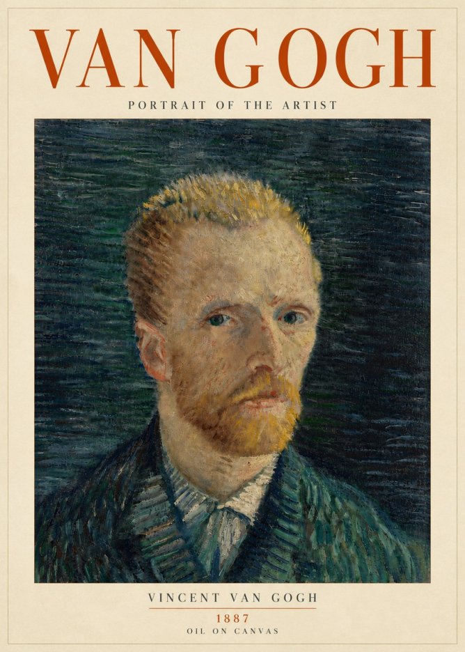 Van Gogh Portrait of the Artist II No5 - Plakat