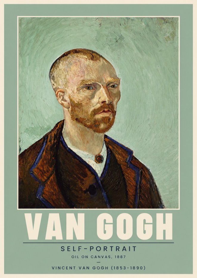 Van Gogh Self-portrait III No2 - Plakat