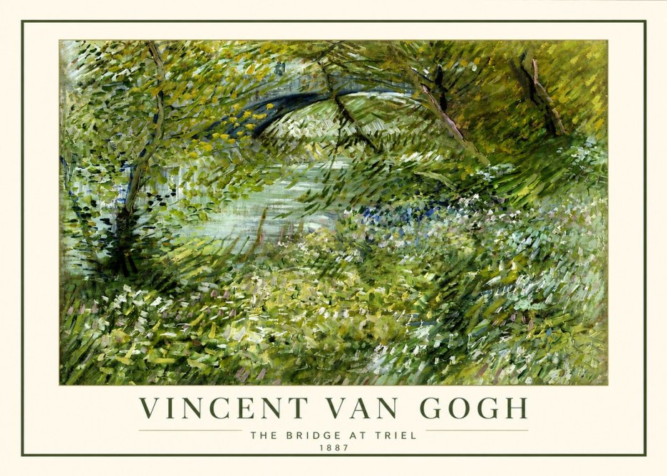 Van Gogh The Bridge at Triel No4 - Plakat