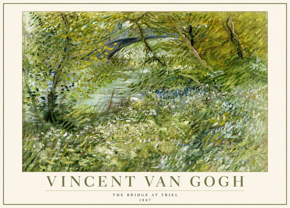 Van Gogh The Bridge at Triel No5 - Plakat