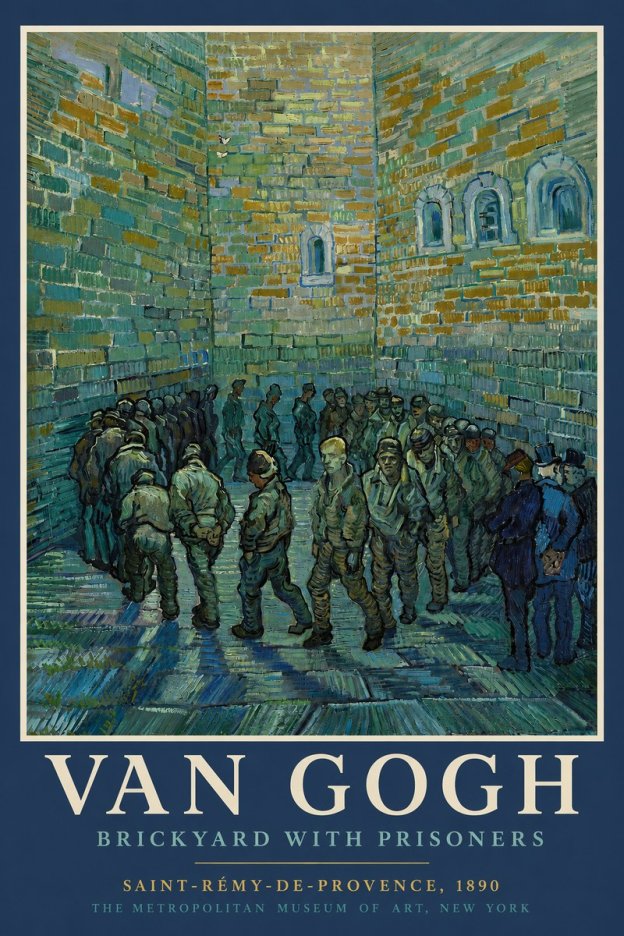 Van Gogh Brickyard with Prisoners No2 - Plakat