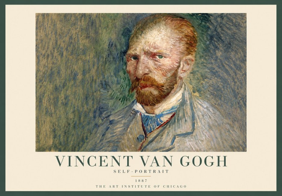 Van Gogh Self-portrait V No5 - Plakat