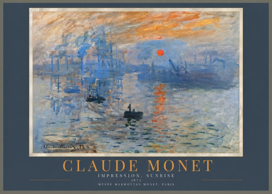 Monet Impression, Sunrise I No2 - Plakat