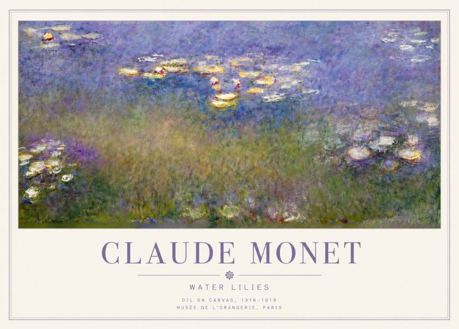 Monet Water Lilies VII No3 - Plakat