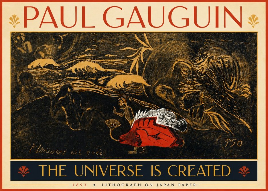 Paul Gauguin The Universe Is Created III No5 - Plakat