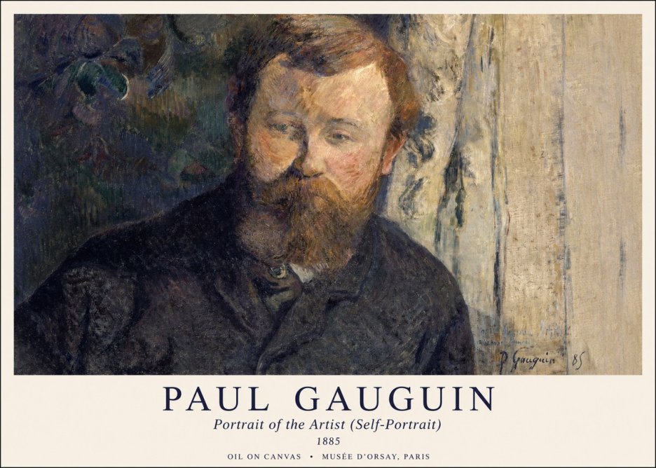 Paul Gauguin Portrait of the Artist (Self-portrait) No1 - Plakat