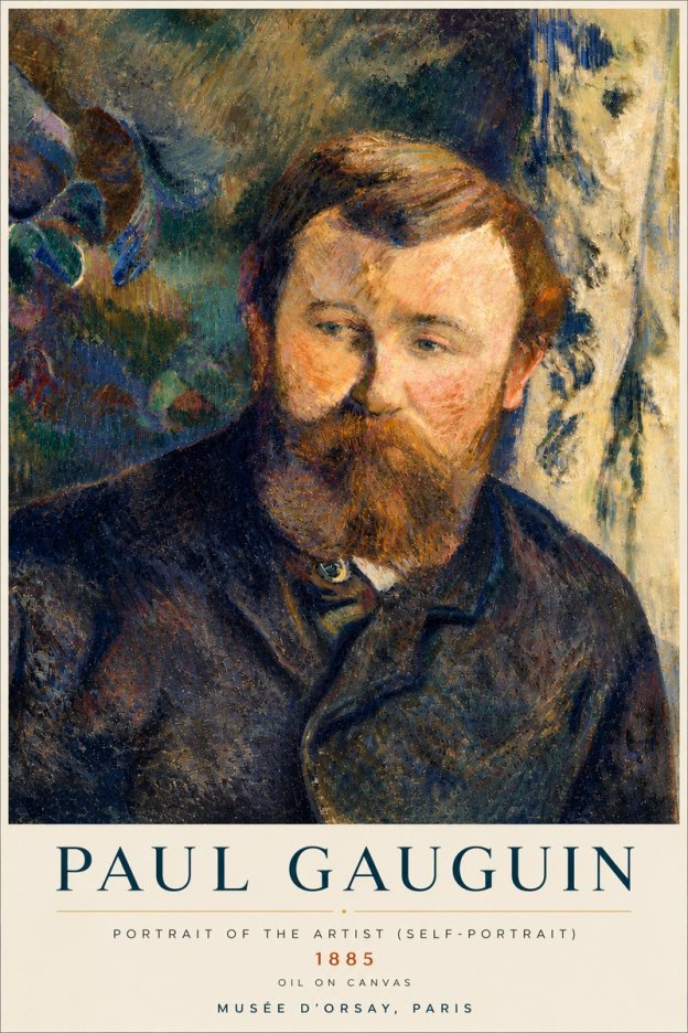 Paul Gauguin Portrait of the Artist (Self-portrait) No4 - Plakat