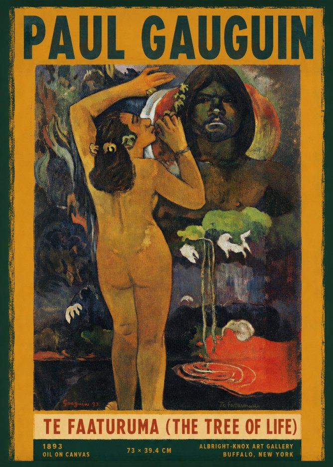Paul Gauguin Te Faaturuma (the Tree of Life) No2 - Plakat