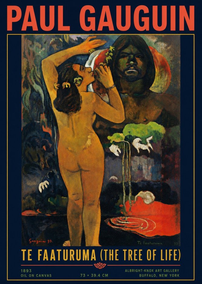 Paul Gauguin Te Faaturuma (the Tree of Life) No4 - Plakat