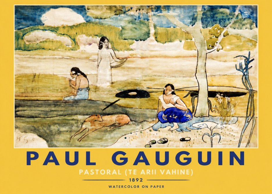Paul Gauguin Pastoral (Te Arii Vahine) No4 - Plakat