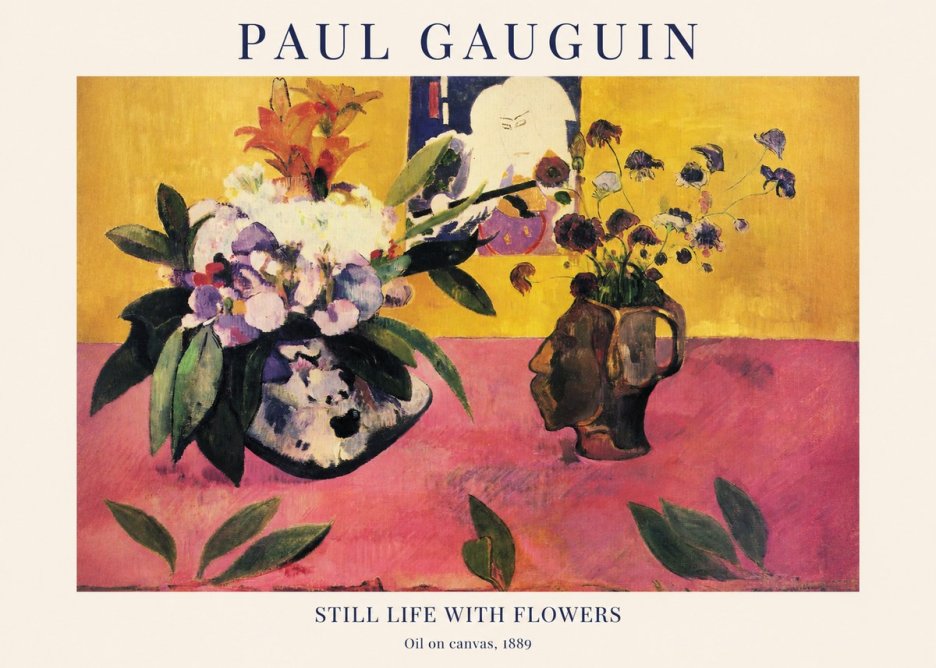 Paul Gauguin Still Life with Flowers No1 - Plakat