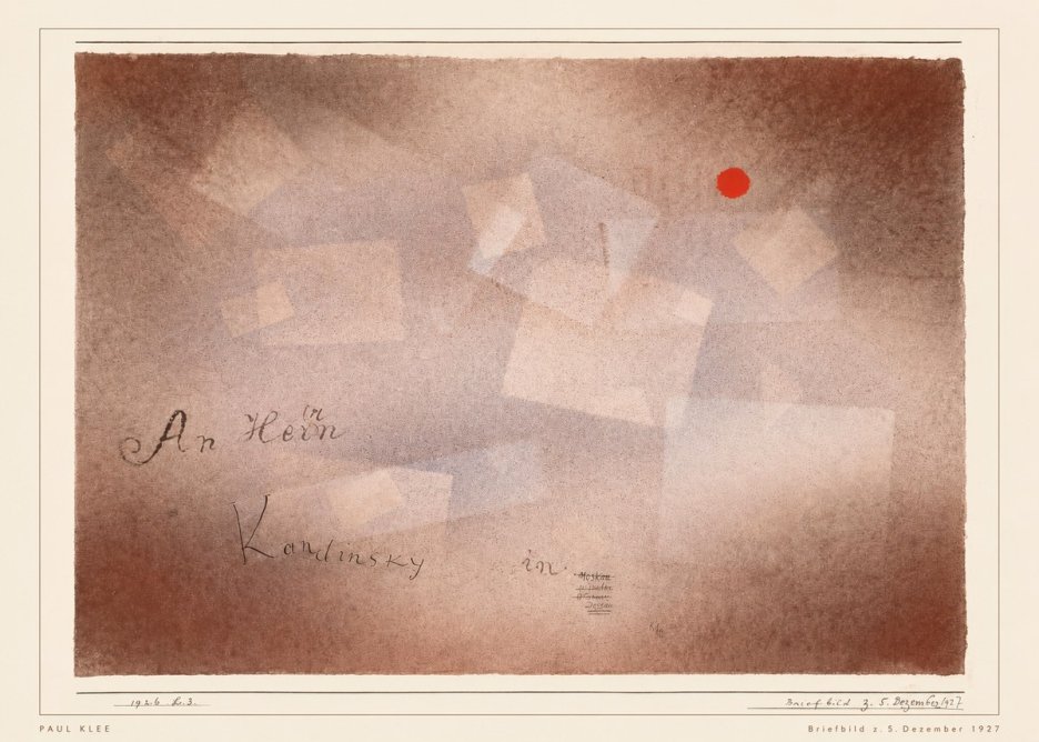 Paul Klee Briefbild Z. 5. Dezember 1927 No5 - Plakat