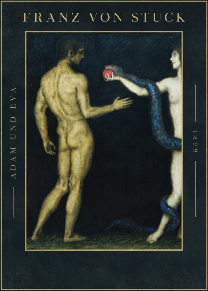 Franz von Stuck Adam Und Eva No4 - Plakat