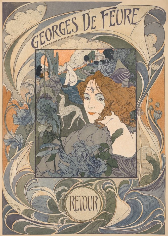 Georges de Feure Retour No6 - Plakat