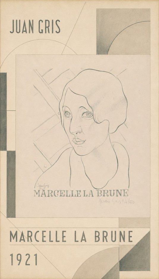 Juan Gris Marcelle La Brune II No4 - Plakat