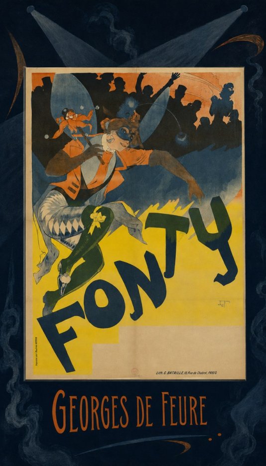 Georges de Feure Fonty I No5 - Plakat