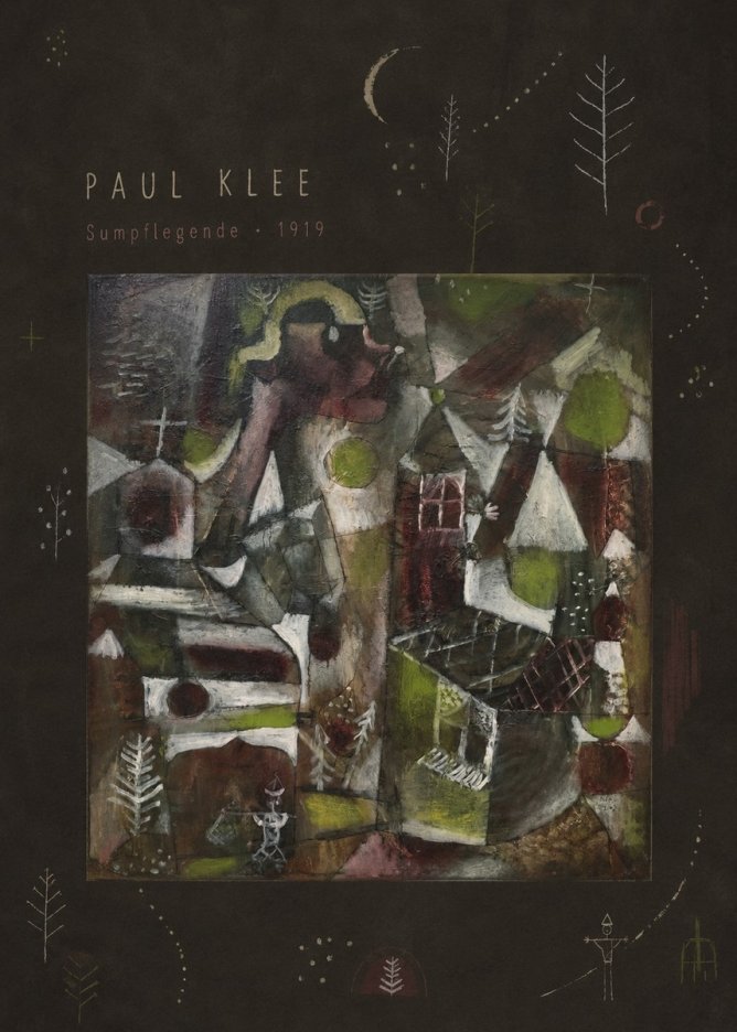 Paul Klee Sumpflegende II No3 - Plakat