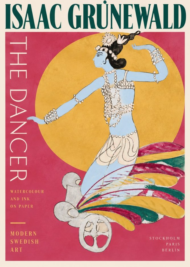Isaac Grünewald Dancer on a Chariot No3 - Plakat