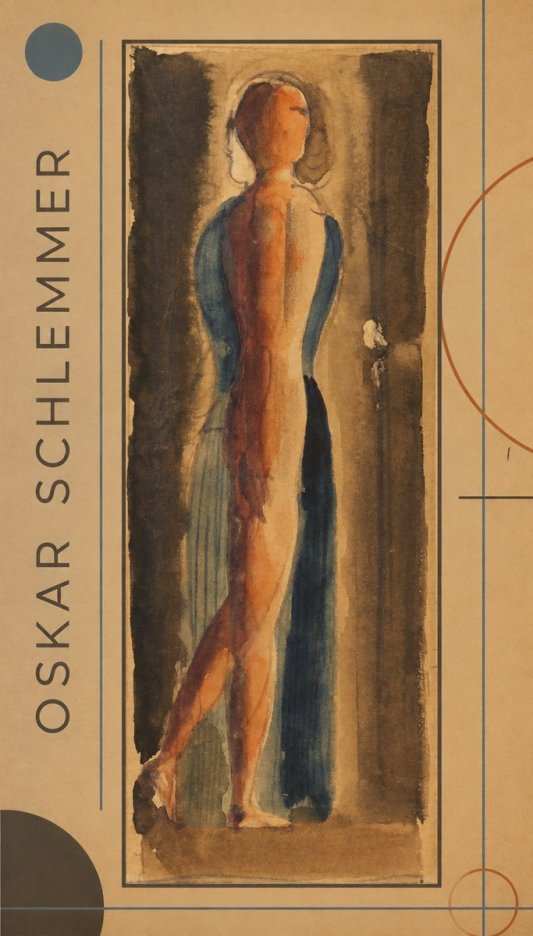 Oskar Schlemmer Figure Study No1 - Plakat