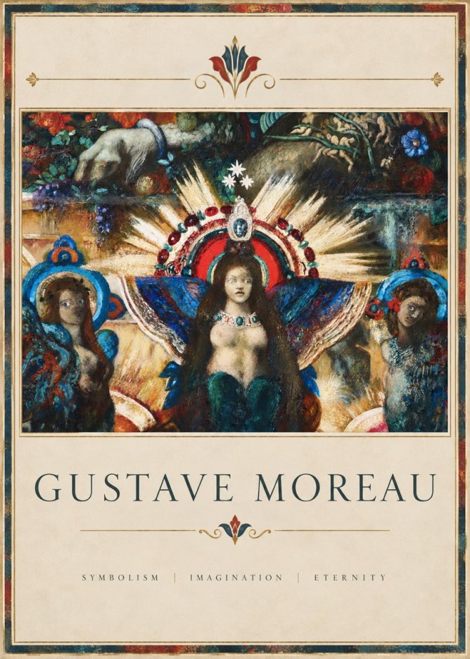 Gustave Moreau L'apparition I No4 - Plakat