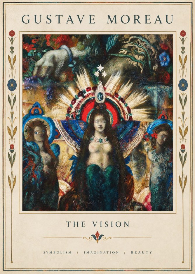 Gustave Moreau L'apparition I No5 - Plakat
