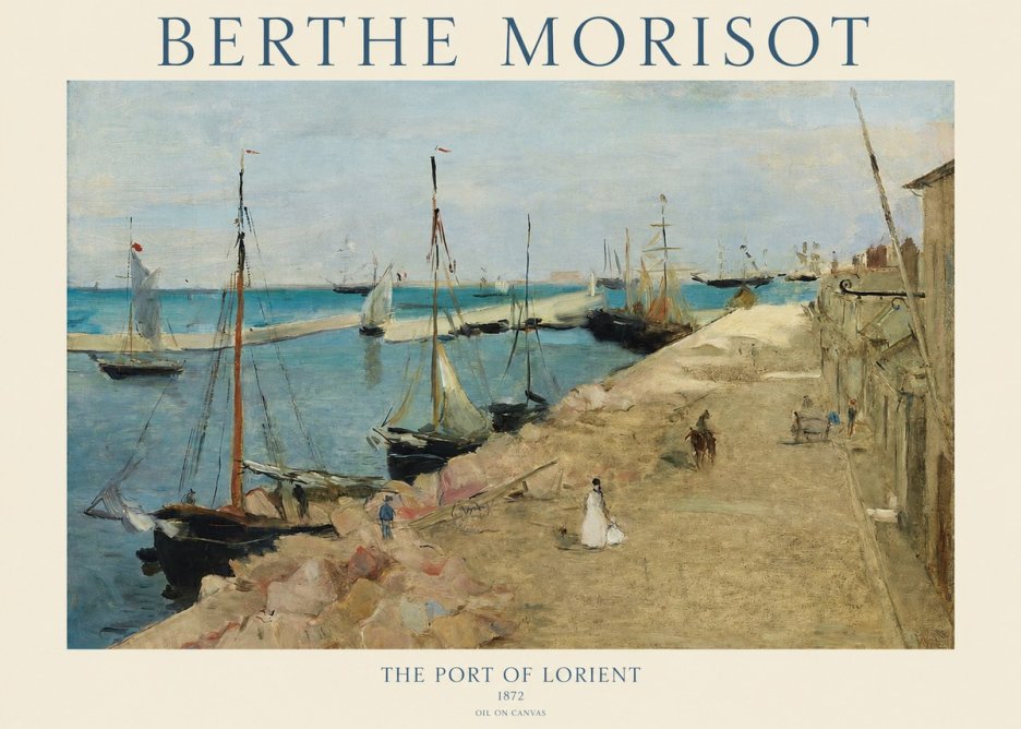 Berthe Morisot The Port of Lorient No1 - Plakat