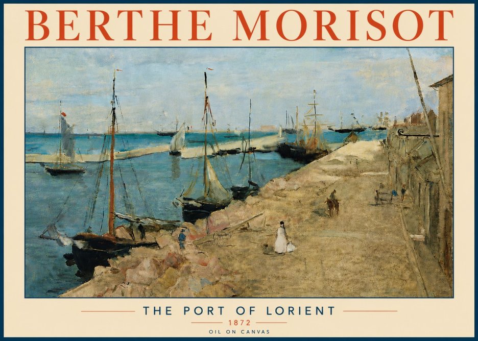 Berthe Morisot The Port of Lorient No6 - Plakat