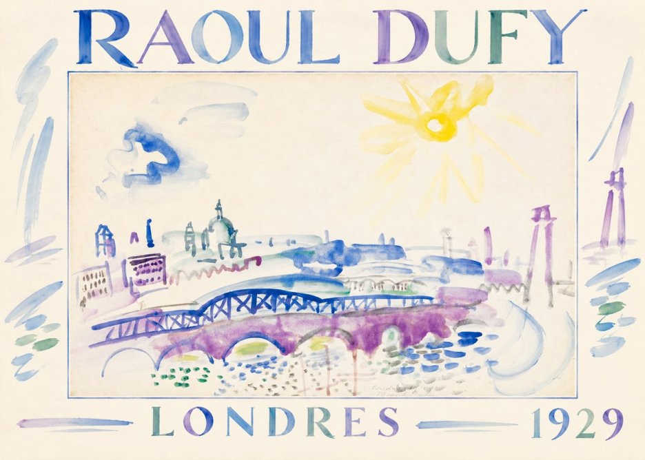 Raoul Dufy Londres - 1929 No1 - Plakat