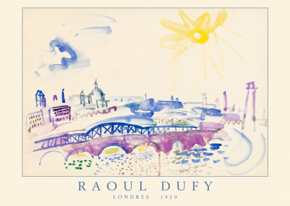 Raoul Dufy Londres - 1929 No4 - Plakat