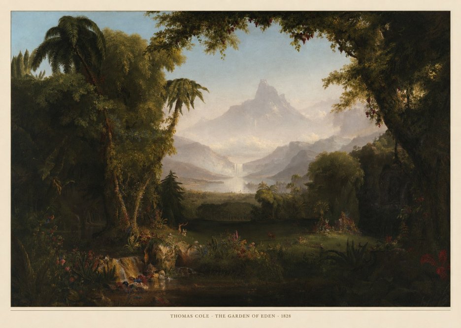 Thomas Cole The Garden of Eden I No6 - Plakat