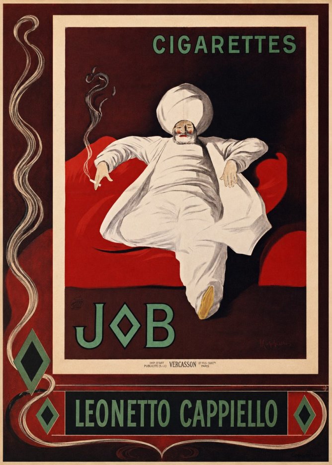 Leonetto Cappiello Job Cigarettes No2 - Plakat