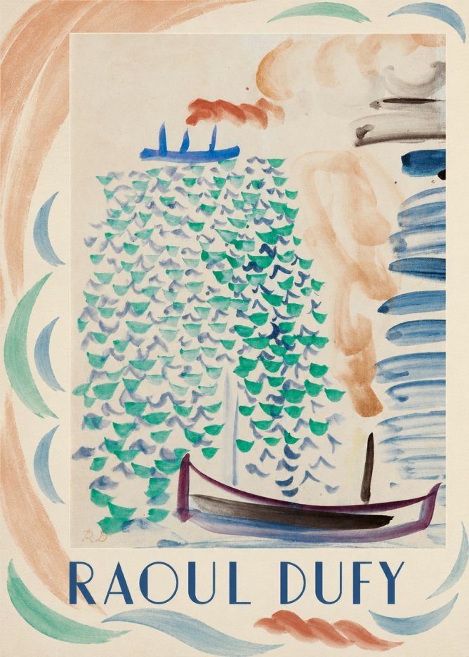 Raoul Dufy Boats on the Water No4 - Plakat