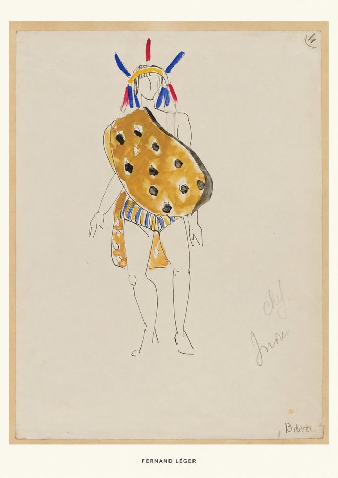 Fernand Léger Chef Indien No5 - Plakat