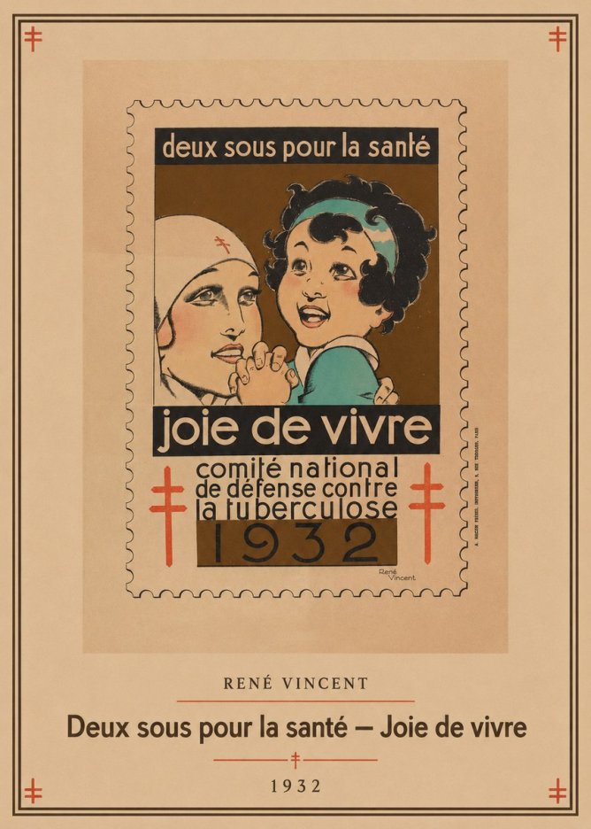 René Vincent Deux Sous Pour La Santé - Joie De Vivre No1 - Plakat