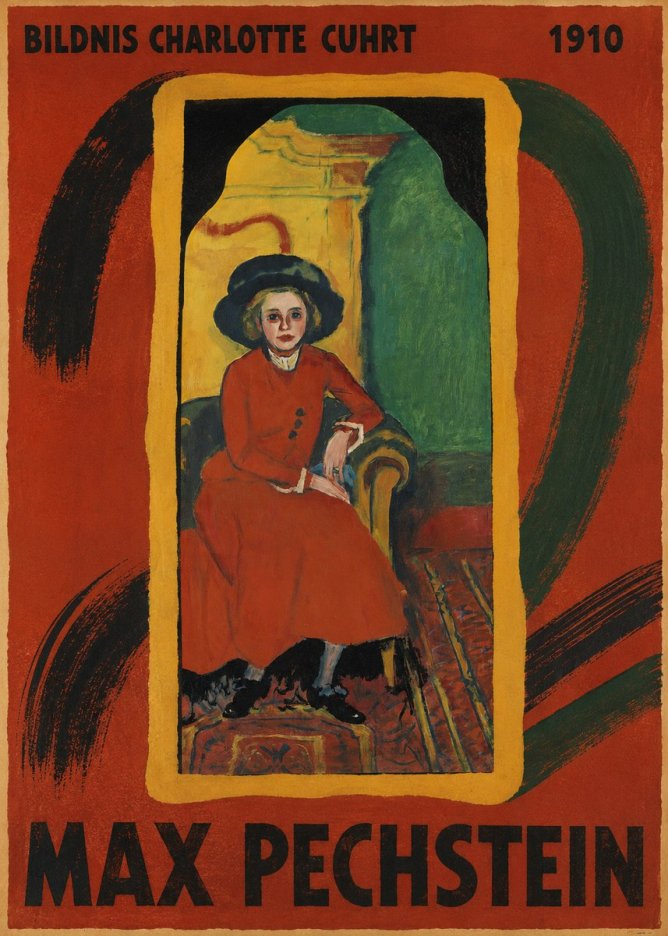Max Pechstein Bildnis Charlotte Cuhrt No3 - Plakat