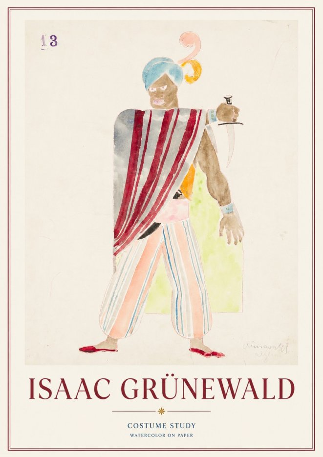 Isaac Grünewald Costume Study III No1 - Plakat