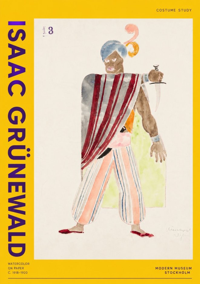 Isaac Grünewald Costume Study III No2 - Plakat