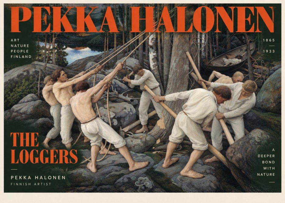 Pekka Halonen The Loggers No2 - Plakat