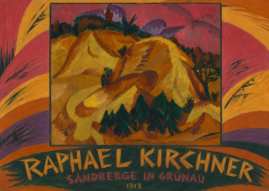 Raphael Kirchner Sandberge in Grünau No2 - Plakat
