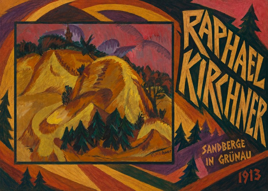 Raphael Kirchner Sandberge in Grünau No4 - Plakat