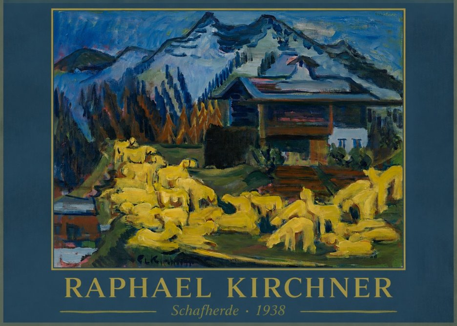 Raphael Kirchner Schafherde No1 - Plakat