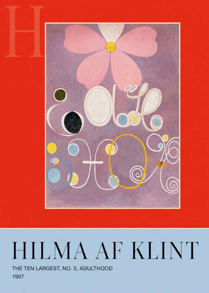 Hilma af Klint The Ten Largest, No. 5, Adulthood No6 - Plakat
