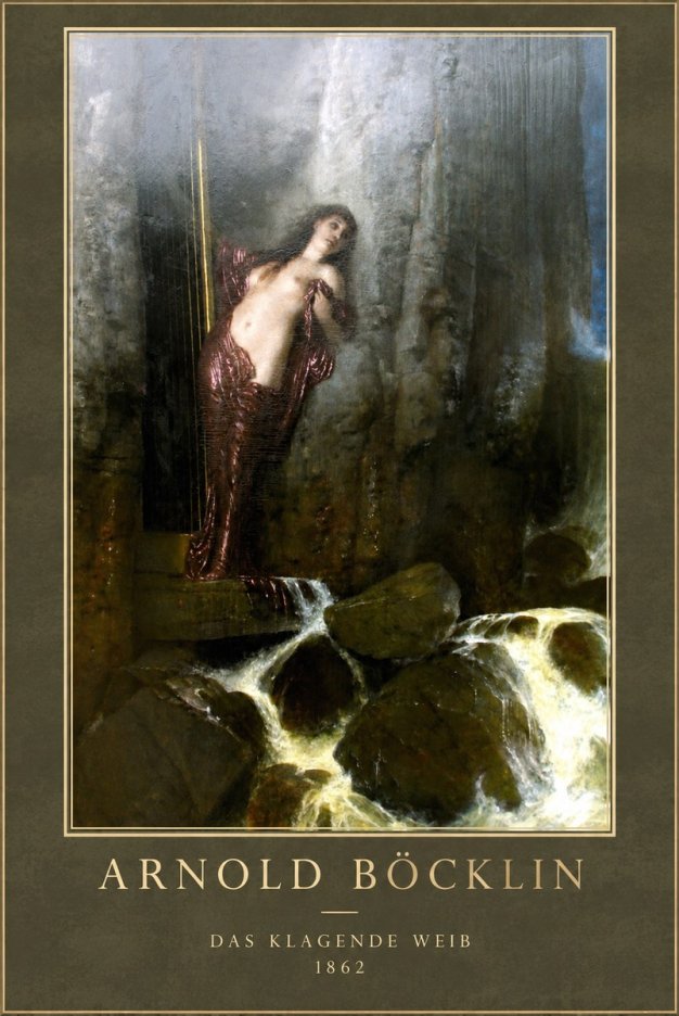 Arnold Böcklin Das Klagende Weib No1 - Plakat