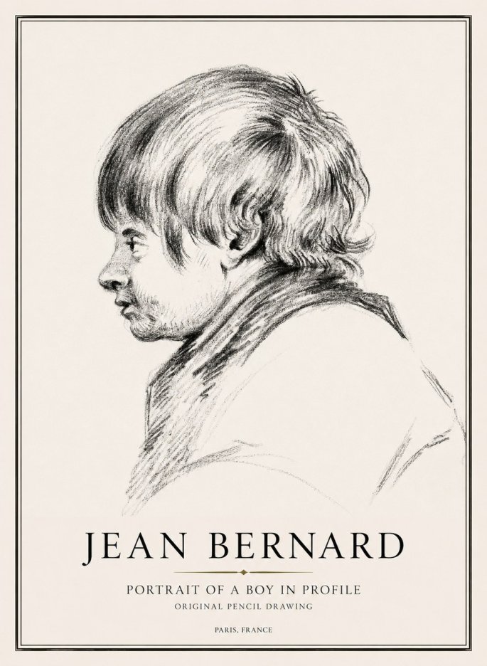 Jean Bernard Portrait Study II No3 - Plakat