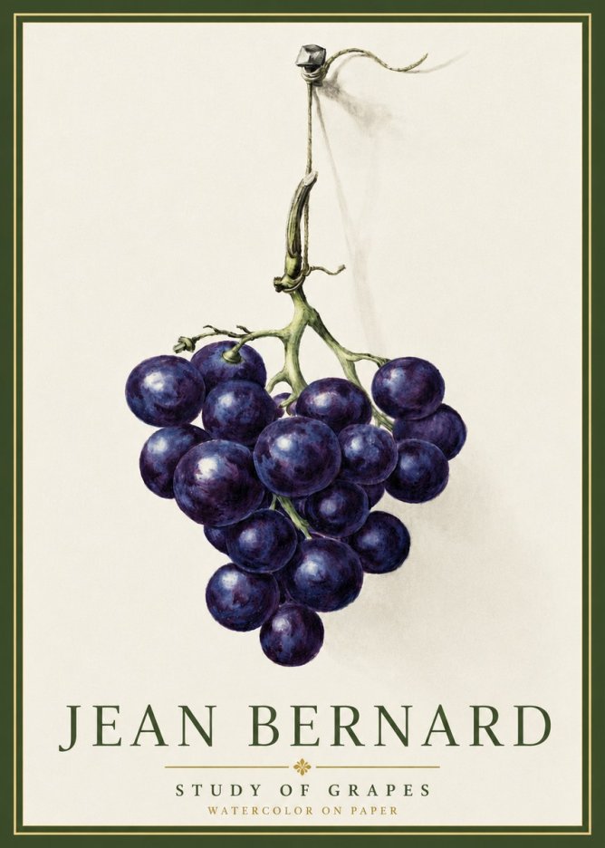 Jean Bernard Grapes No5 - Plakat